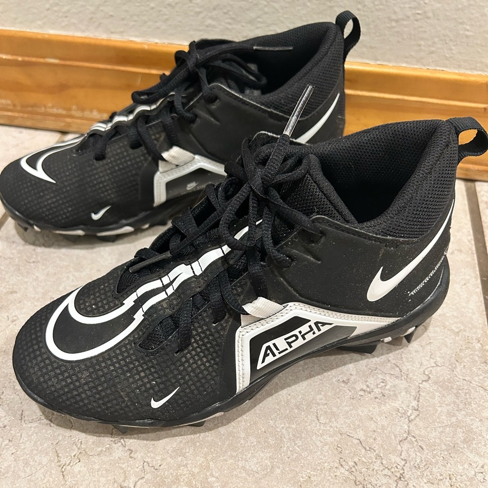 Nike Alpha Black and White Cleats